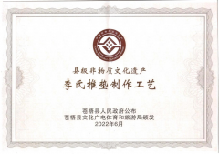 喜報(bào)！恭賀李氏椎墊成功申請非物質(zhì)文化遺產(chǎn)